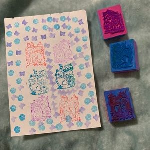 Lisa Frank small foam stamp set